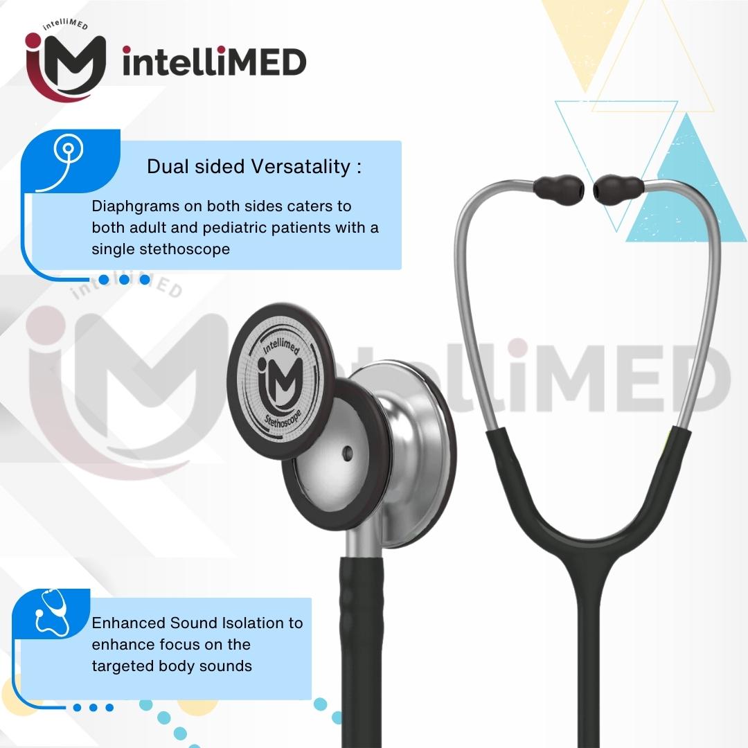 intelliMED Ultrascope Stethoscope with Refined sound, sensitivity & Clarity, 1 Year Warranty