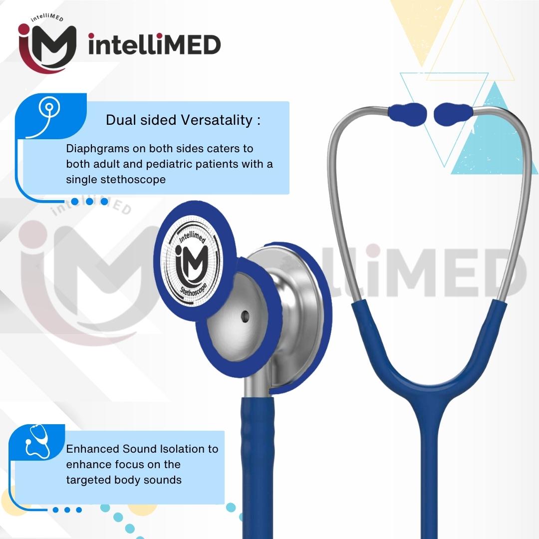 intelliMED Ultrascope Stethoscope with Refined sound, sensitivity & Clarity, 1 Year Warranty