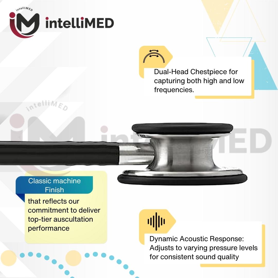 intelliMED Ultrascope Stethoscope with Refined sound, sensitivity & Clarity, 1 Year Warranty