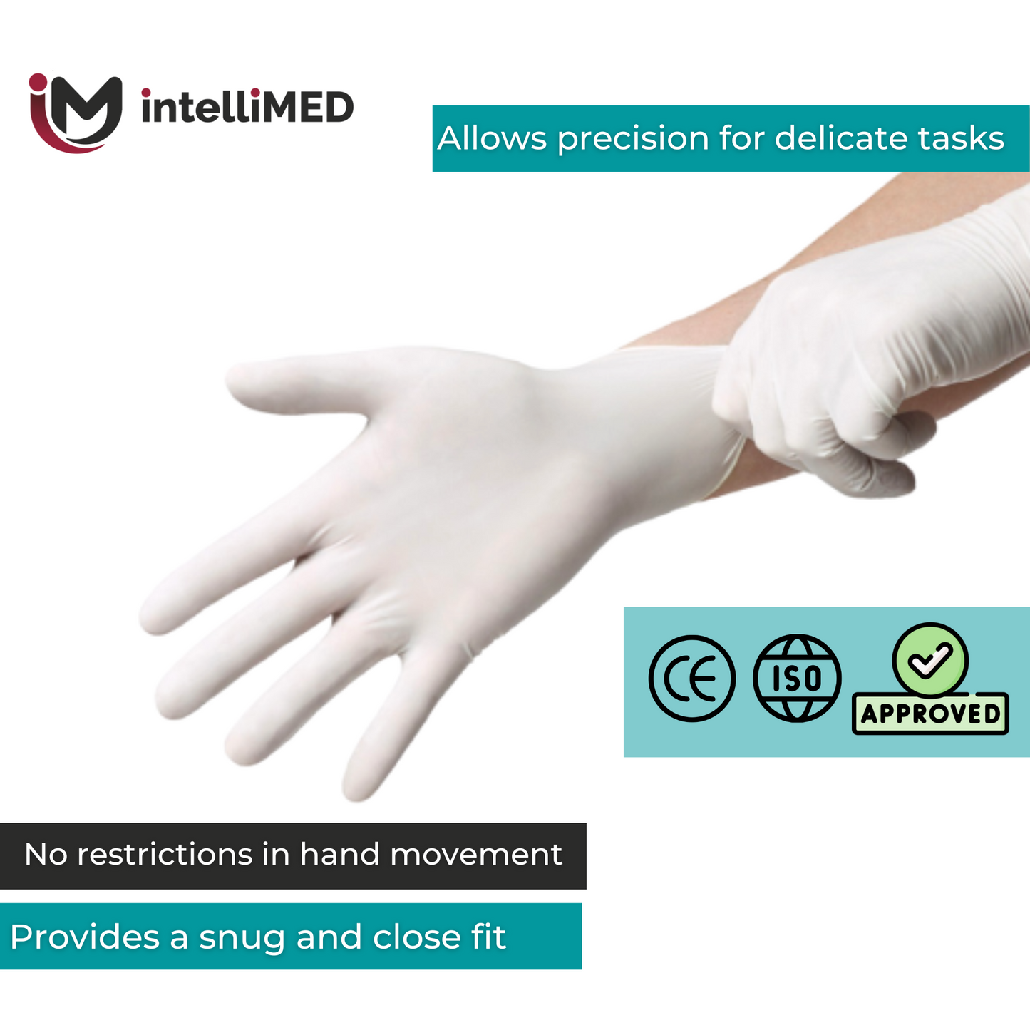 intelliMED Next-Gen Latex Exam Gloves