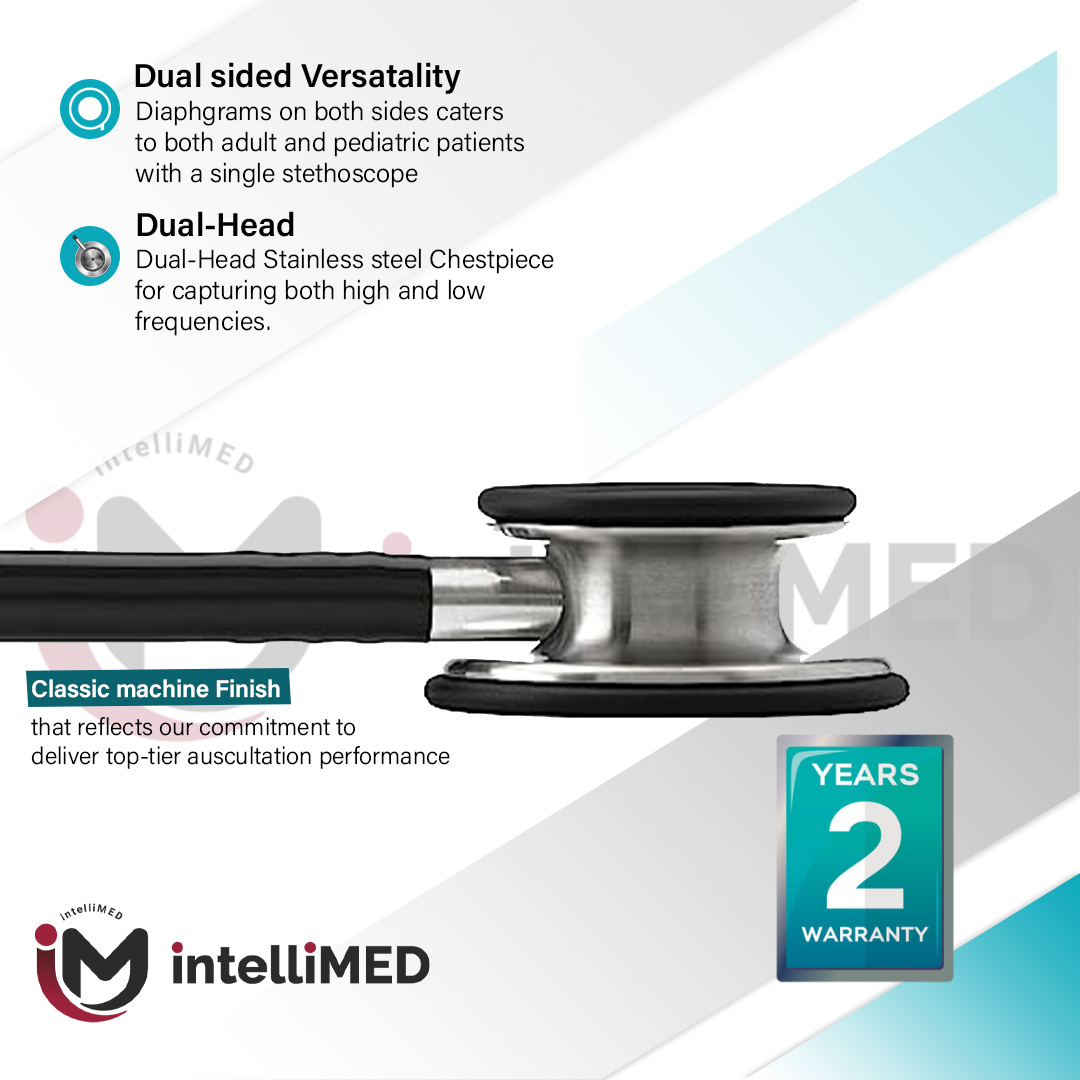 intelliMED ProCardio Stethoscope with Refined sound, sensitivity & Clarity, 2 Years Warranty