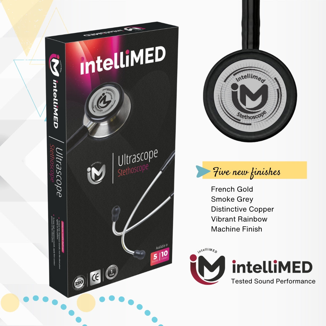 intelliMED Ultrascope Stethoscope with Refined sound, sensitivity & Clarity, 1 Year Warranty