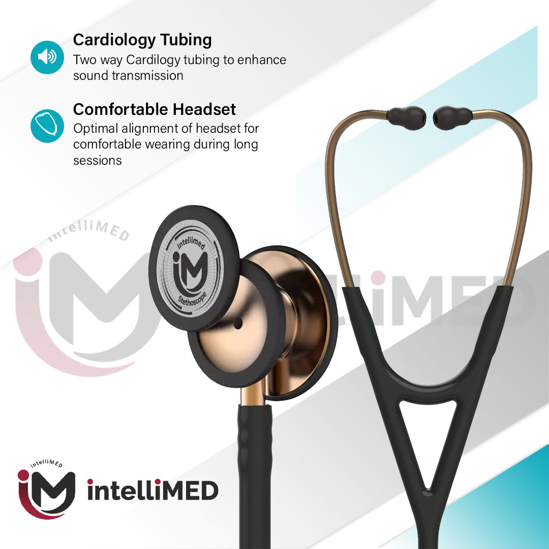 intelliMED ProCardio Stethoscope, Distinctive Copper Edition, Stethoscope with Refined sound, sensitivity & Clarity, 2 Years Warranty
