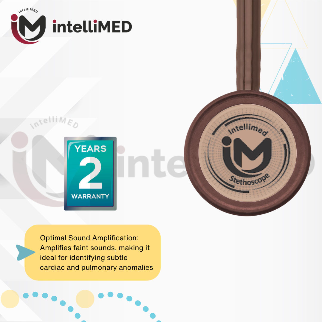 intelliMED Ultrascope Stethoscope, Distinctive Copper Edition, Stethoscope with Refined sound, sensitivity & Clarity, 1 Year Warranty