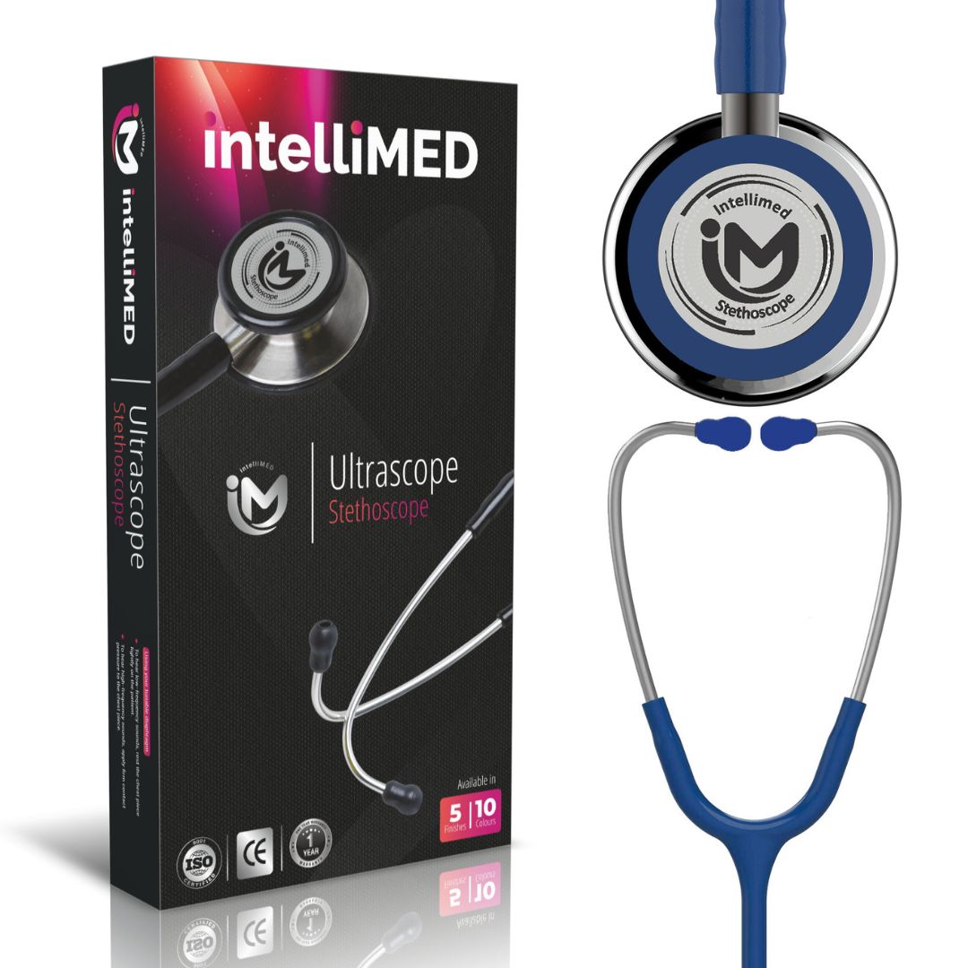 intelliMED Ultrascope Stethoscope with Refined sound, sensitivity & Clarity, 1 Year Warranty