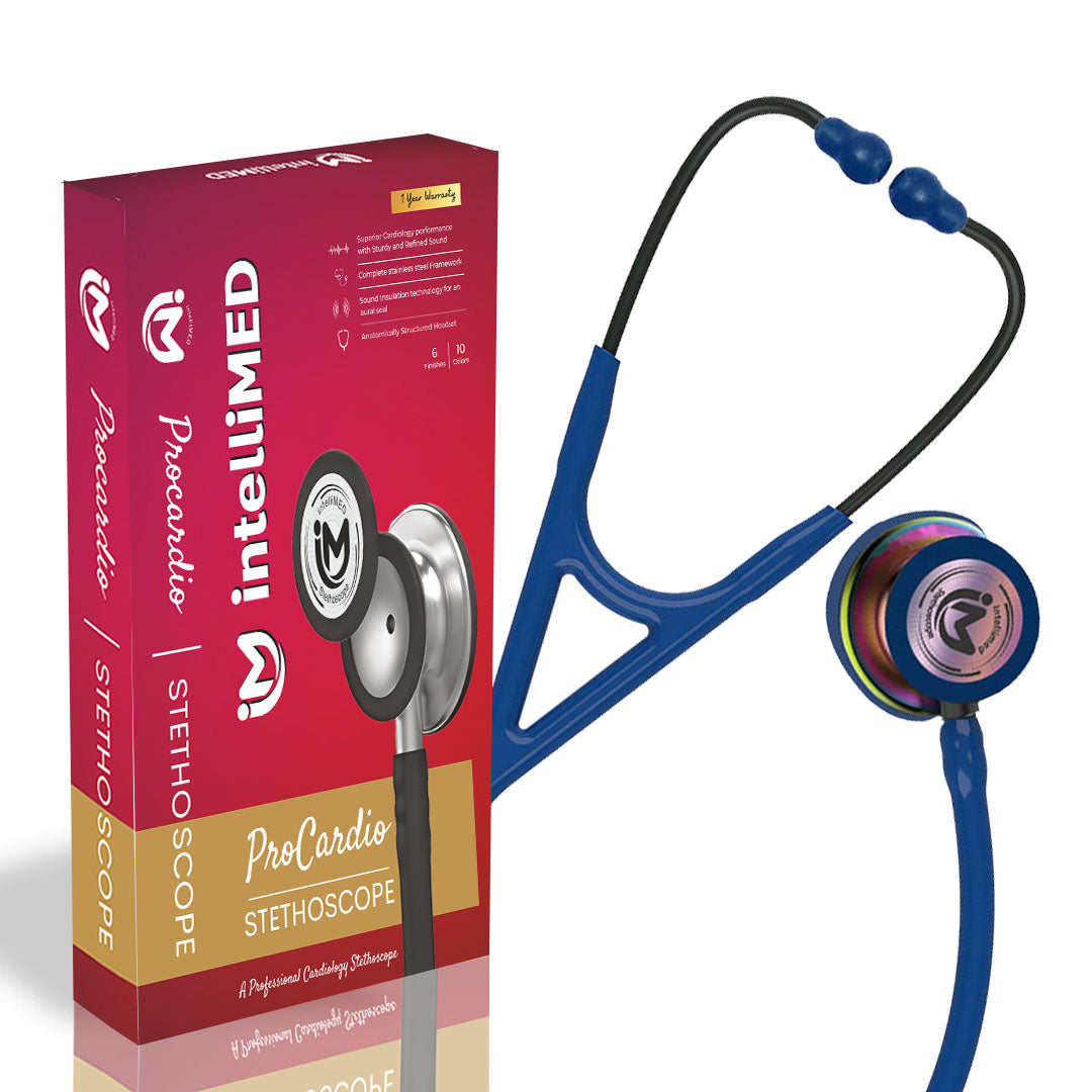 intelliMED ProCardio Stethoscope, Vibrant Rainbow Edition, Stethoscope with Refined sound, sensitivity & Clarity, 2 Years Warranty