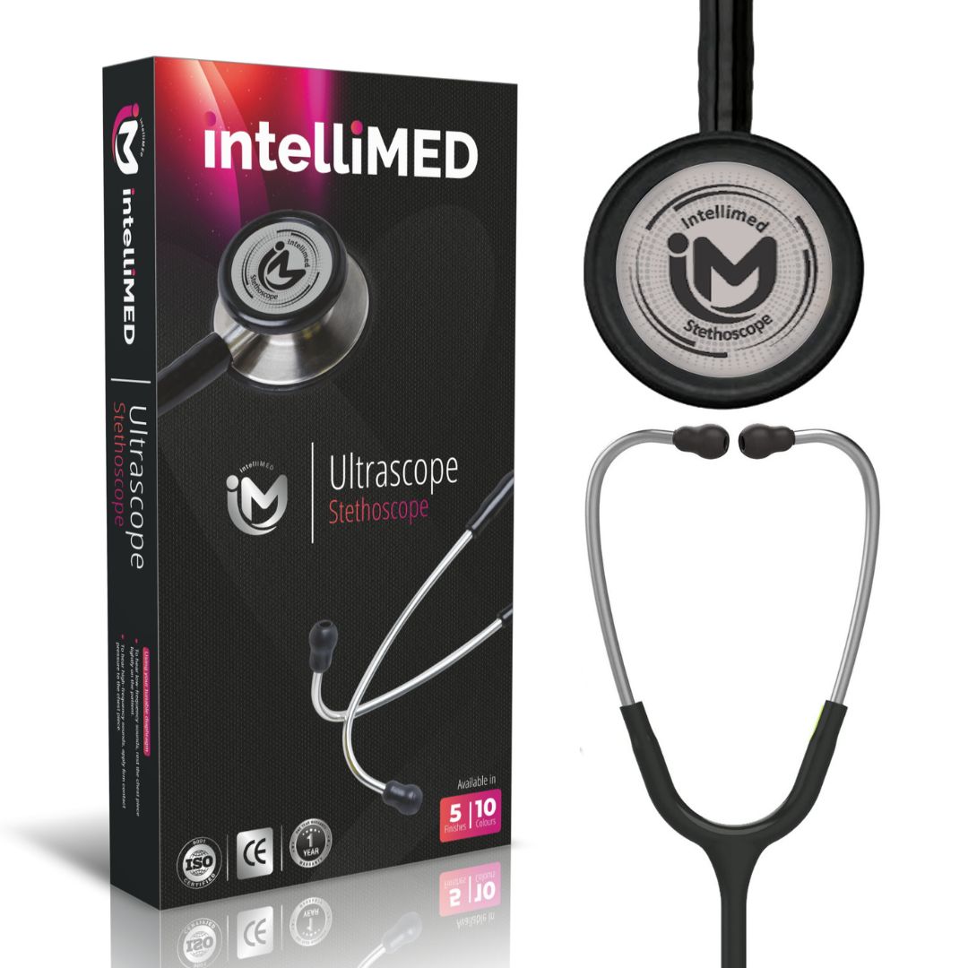 intelliMED Ultrascope Stethoscope with Refined sound, sensitivity & Clarity, 1 Year Warranty