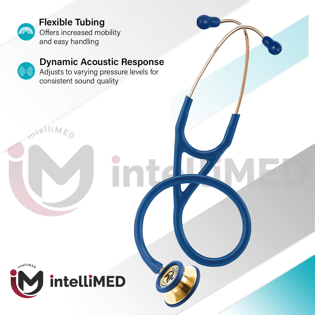 intelliMED ProCardio Stethoscope, French Gold Edition, Stethoscope with Refined sound, sensitivity & Clarity, 2 Years Warranty