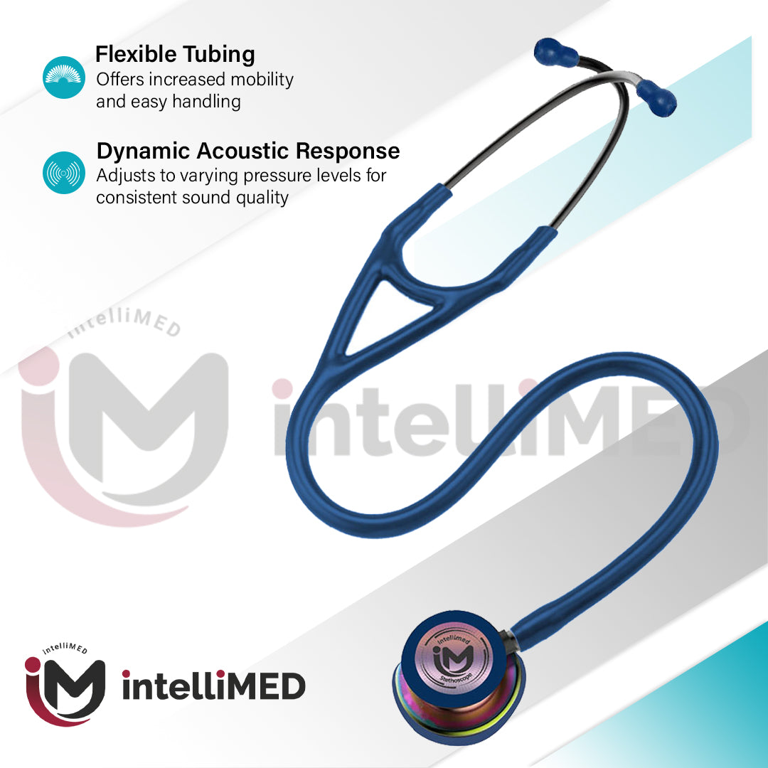 intelliMED ProCardio Stethoscope, Vibrant Rainbow Edition, Stethoscope with Refined sound, sensitivity & Clarity, 2 Years Warranty