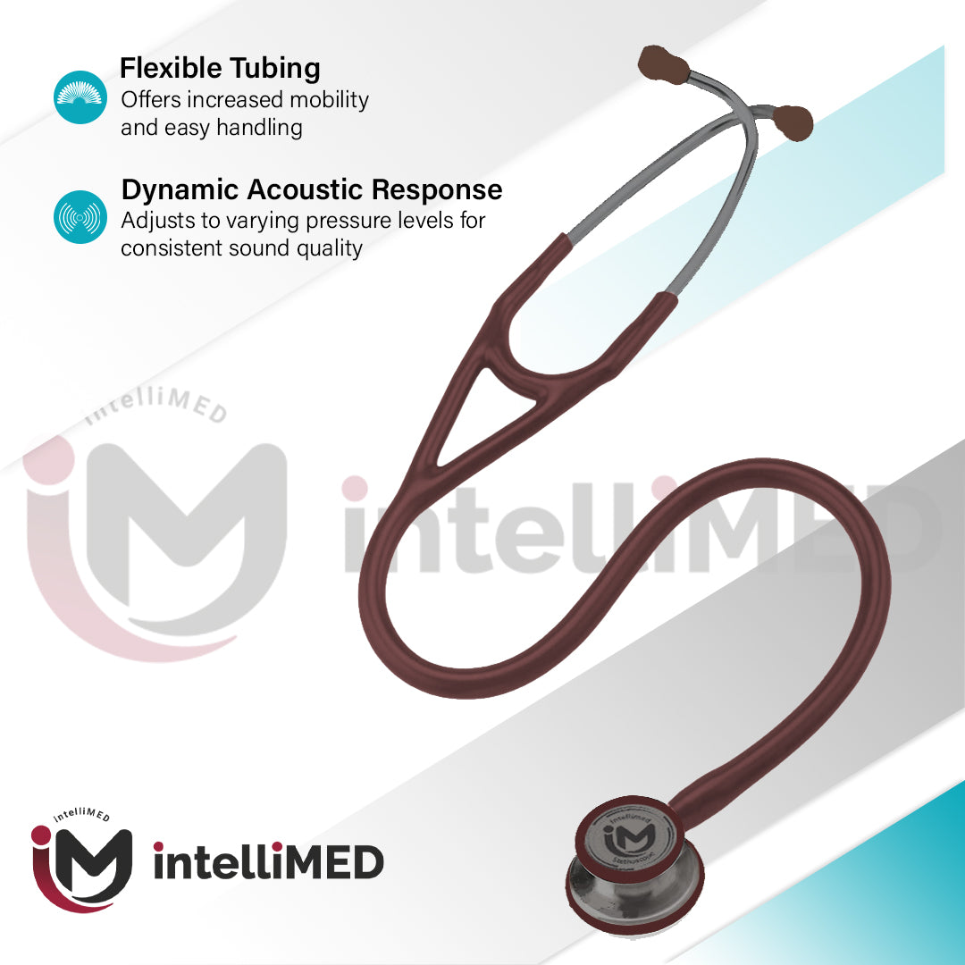 intelliMED ProCardio Stethoscope, Smoke Grey Edition, Stethoscope with Refined sound, sensitivity & Clarity, 2 Years Warranty