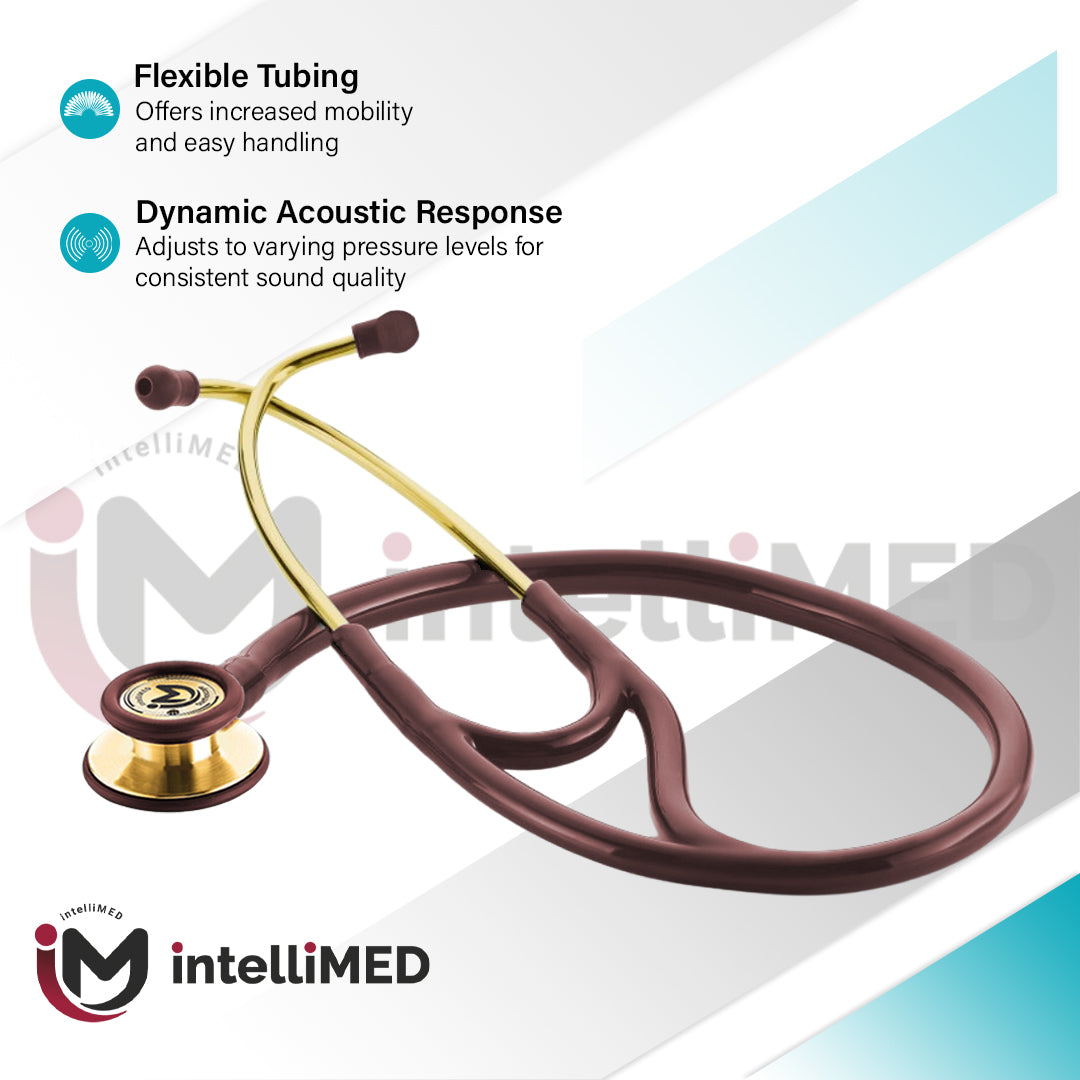 intelliMED ProCardio Stethoscope, French Gold Edition, Stethoscope with Refined sound, sensitivity & Clarity, 2 Years Warranty