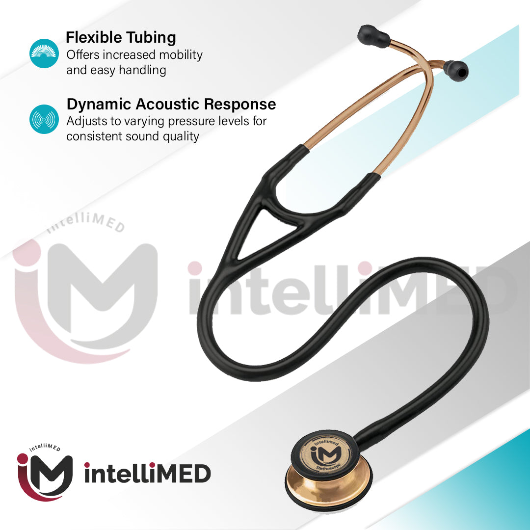 intelliMED ProCardio Stethoscope, Distinctive Copper Edition, Stethoscope with Refined sound, sensitivity & Clarity, 2 Years Warranty