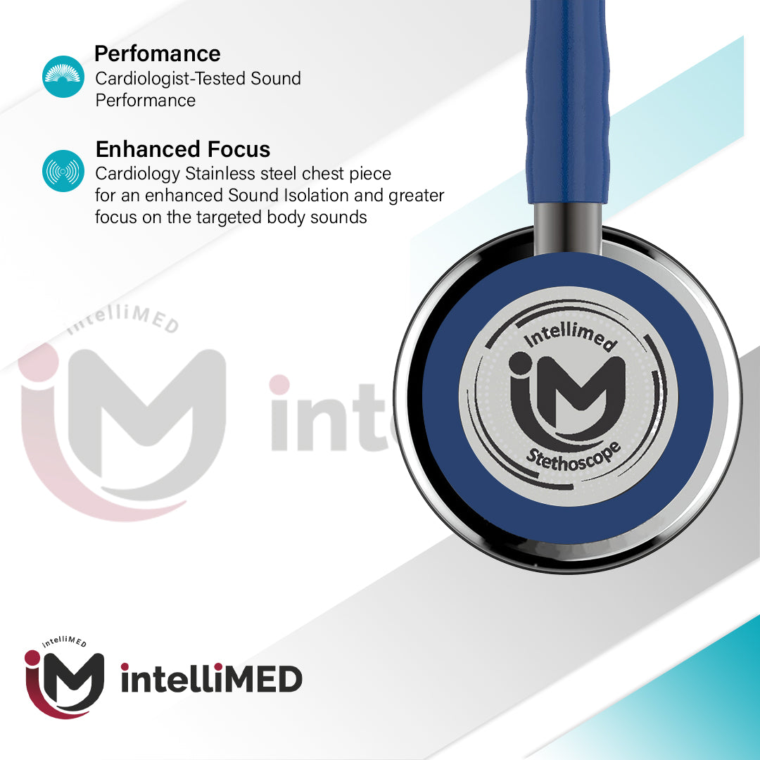 intelliMED ProCardio Stethoscope with Refined sound, sensitivity & Clarity, 2 Years Warranty