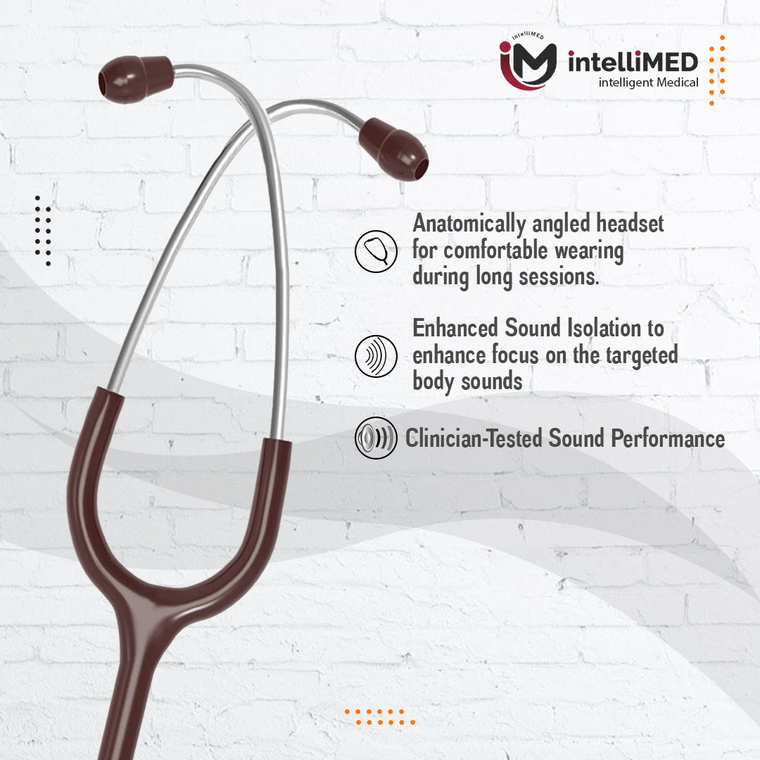intelliMED Ultra Pediatric & Neonatal Stethoscope, Stainless steel dual head stethoscope for Pediatric & Infant, 1 Year Warranty