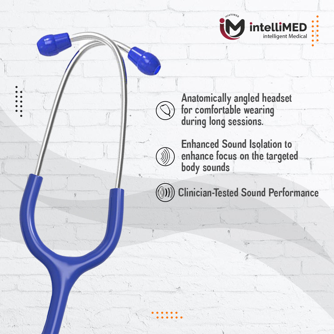 intelliMED Ultra Pediatric & Neonatal Stethoscope, Stainless steel dual head stethoscope for Pediatric & Infant, 1 Year Warranty