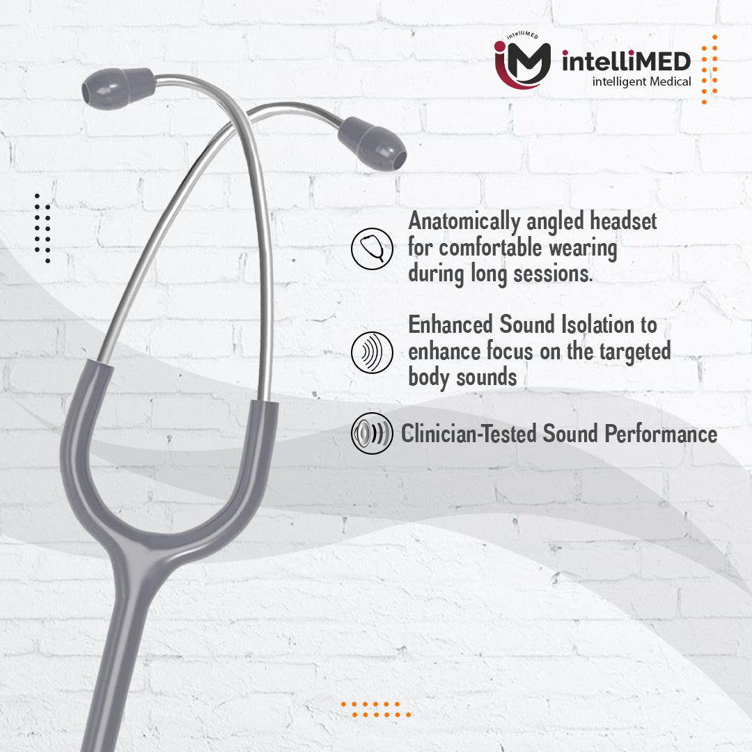intelliMED Ultra Pediatric & Neonatal Stethoscope, Stainless steel dual head stethoscope for Pediatric & Infant, 1 Year Warranty