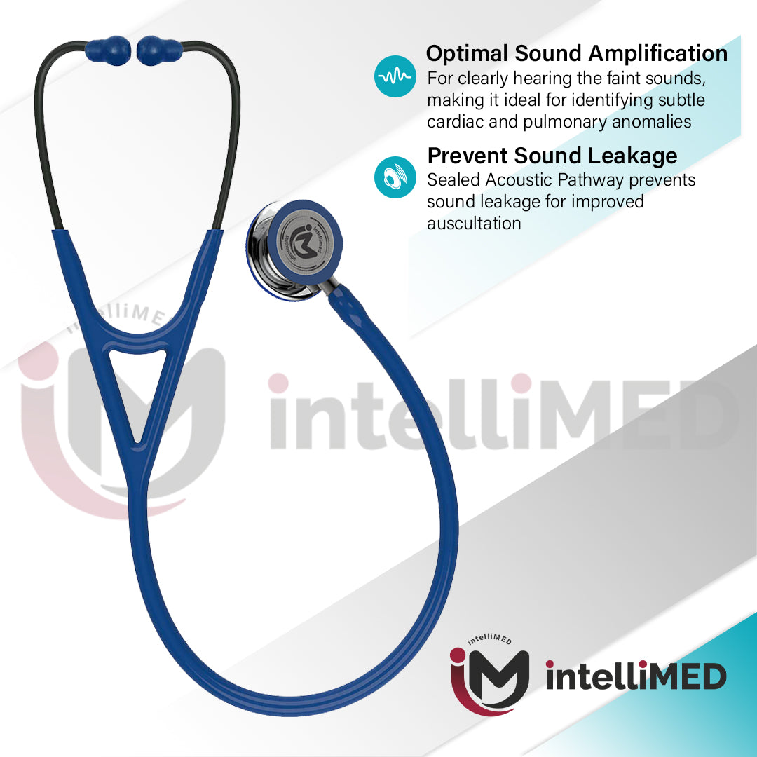 intelliMED ProCardio Stethoscope, Smoke Grey Edition, Stethoscope with Refined sound, sensitivity & Clarity, 2 Years Warranty