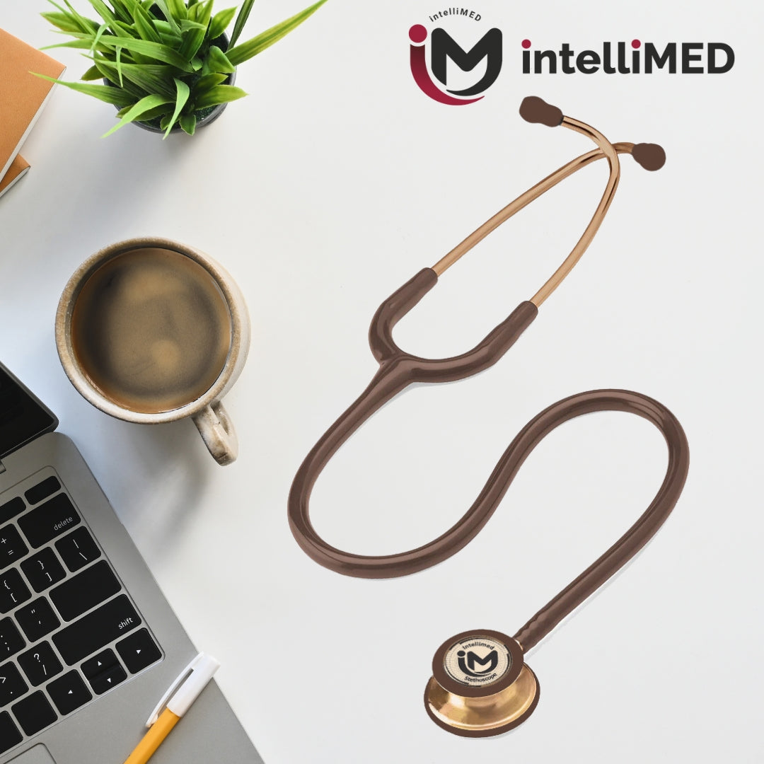 intelliMED Ultrascope Stethoscope, Distinctive Copper Edition, Stethoscope with Refined sound, sensitivity & Clarity, 1 Year Warranty