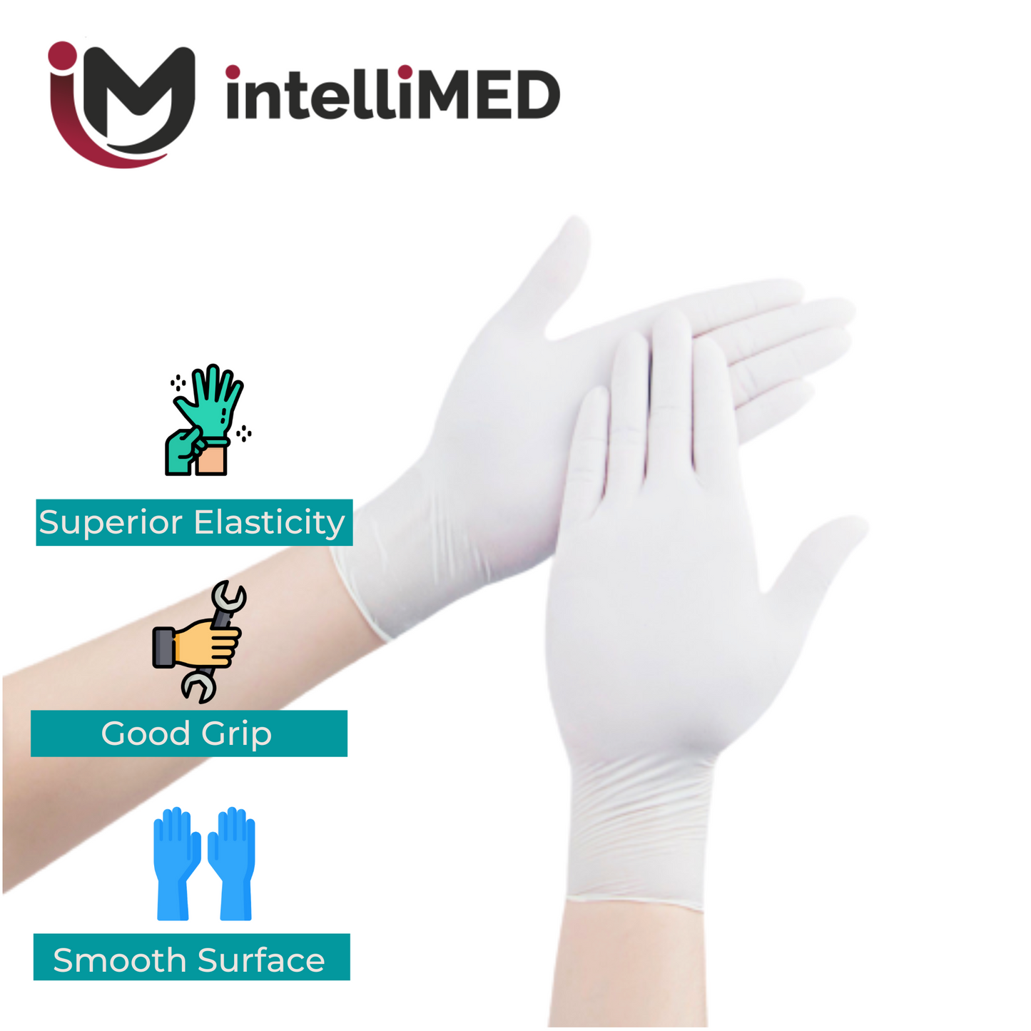 intelliMED Next-Gen Latex Exam Gloves
