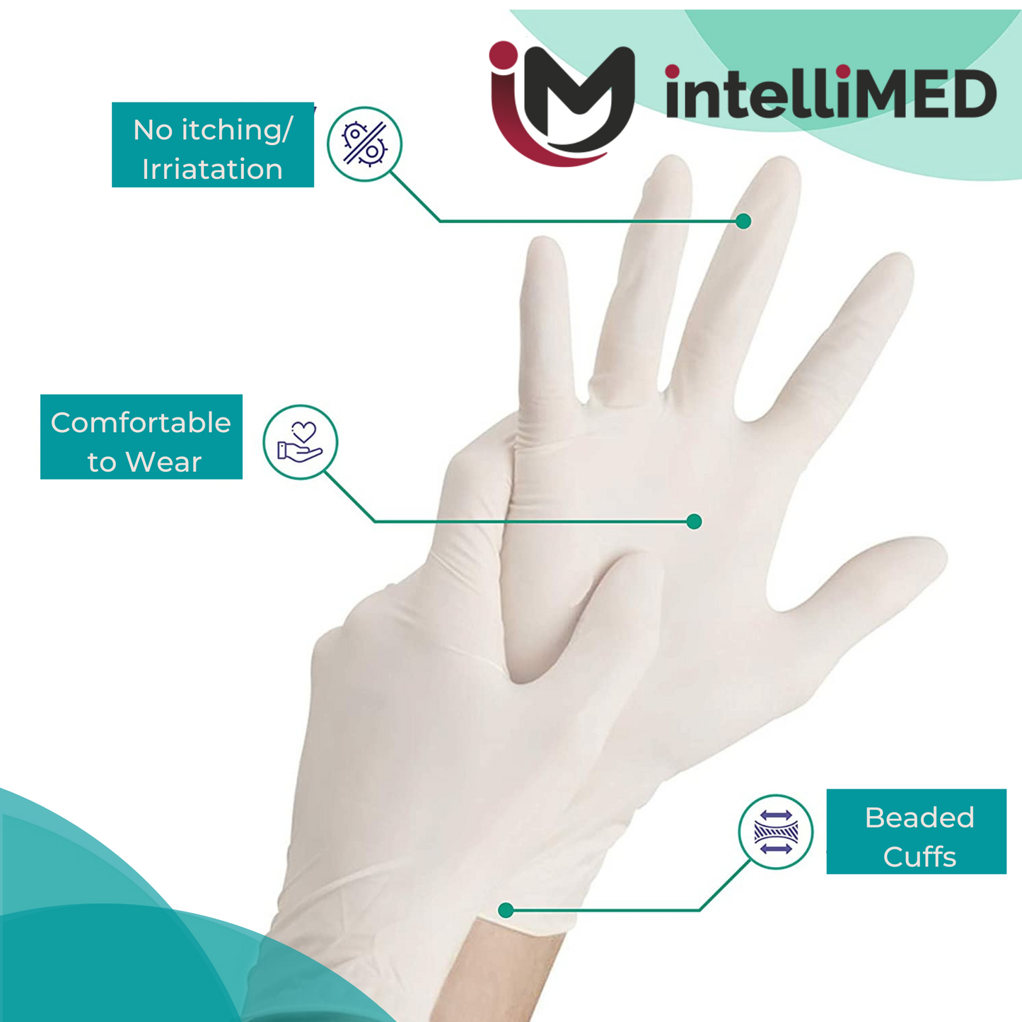 intelliMED Next-Gen Latex Exam Gloves