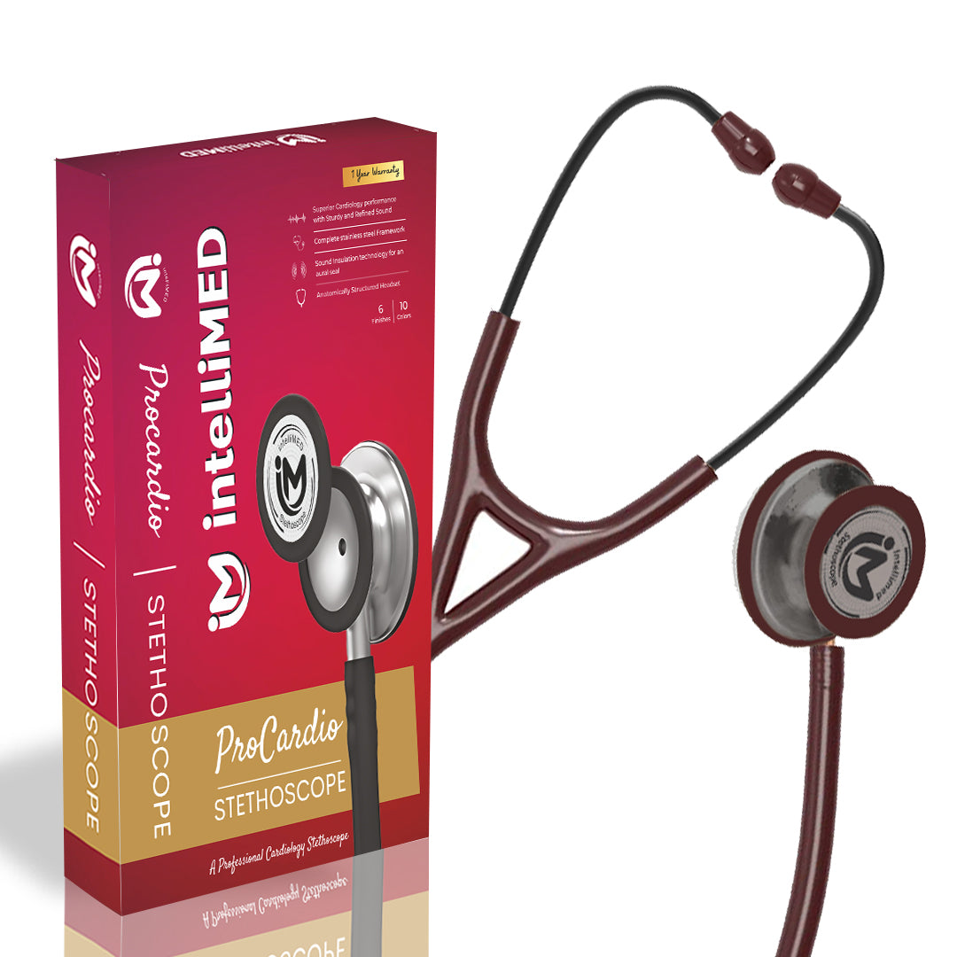 intelliMED ProCardio Stethoscope, Smoke Grey Edition, Stethoscope with Refined sound, sensitivity & Clarity, 2 Years Warranty