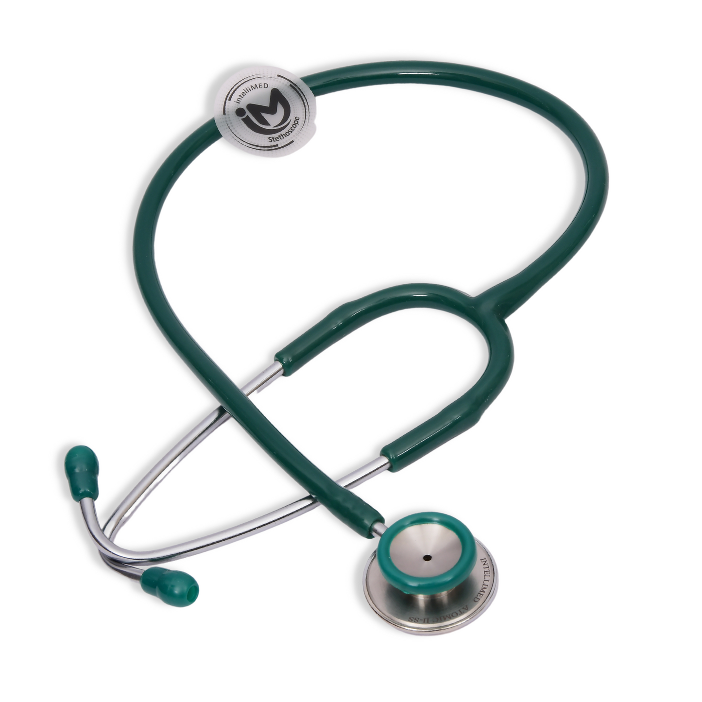 intelliMED Atomic II-SS Stethoscope, Dual head Stainless Steel Stethoscope with enhanced acoustic Clarity, 1 Year Warranty