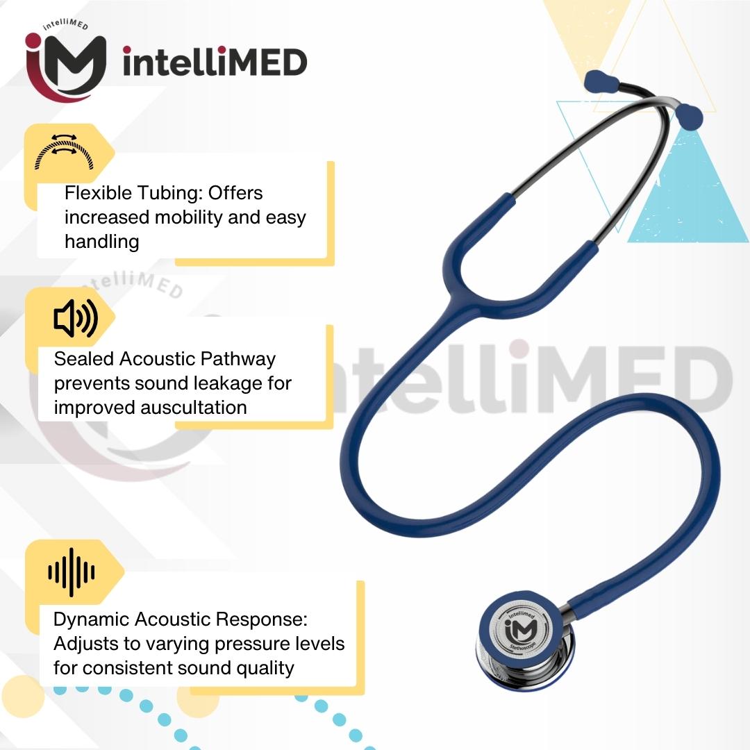 intelliMED Ultrascope Stethoscope with Refined sound, sensitivity & Clarity, 1 Year Warranty