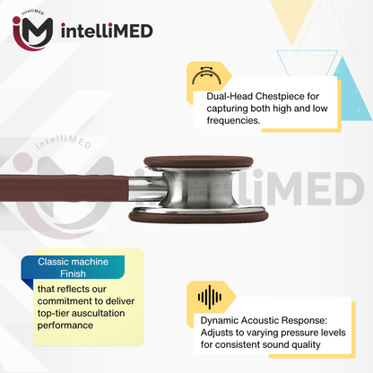 intelliMED Ultrascope Stethoscope with Refined sound, sensitivity & Clarity, 1 Year Warranty