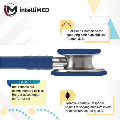 intelliMED Ultrascope Stethoscope with Refined sound, sensitivity & Clarity, 1 Year Warranty