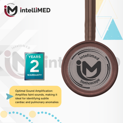 intelliMED Ultrascope Stethoscope, Smoke Grey Edition, Stethoscope with Refined sound, sensitivity & Clarity, 1 Year Warranty