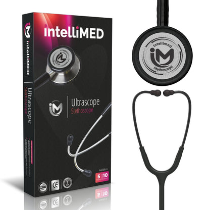 intelliMED Ultrascope Stethoscope, Smoke Grey Edition, Stethoscope with Refined sound, sensitivity & Clarity, 1 Year Warranty