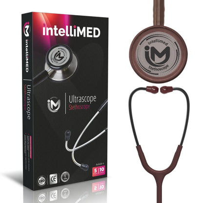 intelliMED Ultrascope Stethoscope, Smoke Grey Edition, Stethoscope with Refined sound, sensitivity & Clarity, 1 Year Warranty