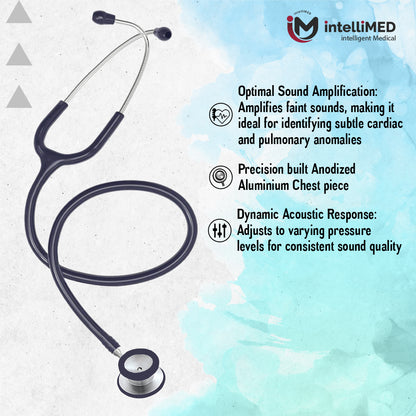 intelliMED Evolv Pediatric Stainless Steel Stethoscope, 1 Year Warranty