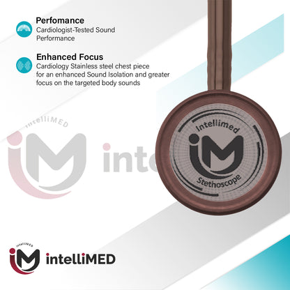 intelliMED ProCardio Stethoscope, Smoke Grey Edition, Stethoscope with Refined sound, sensitivity & Clarity, 2 Years Warranty
