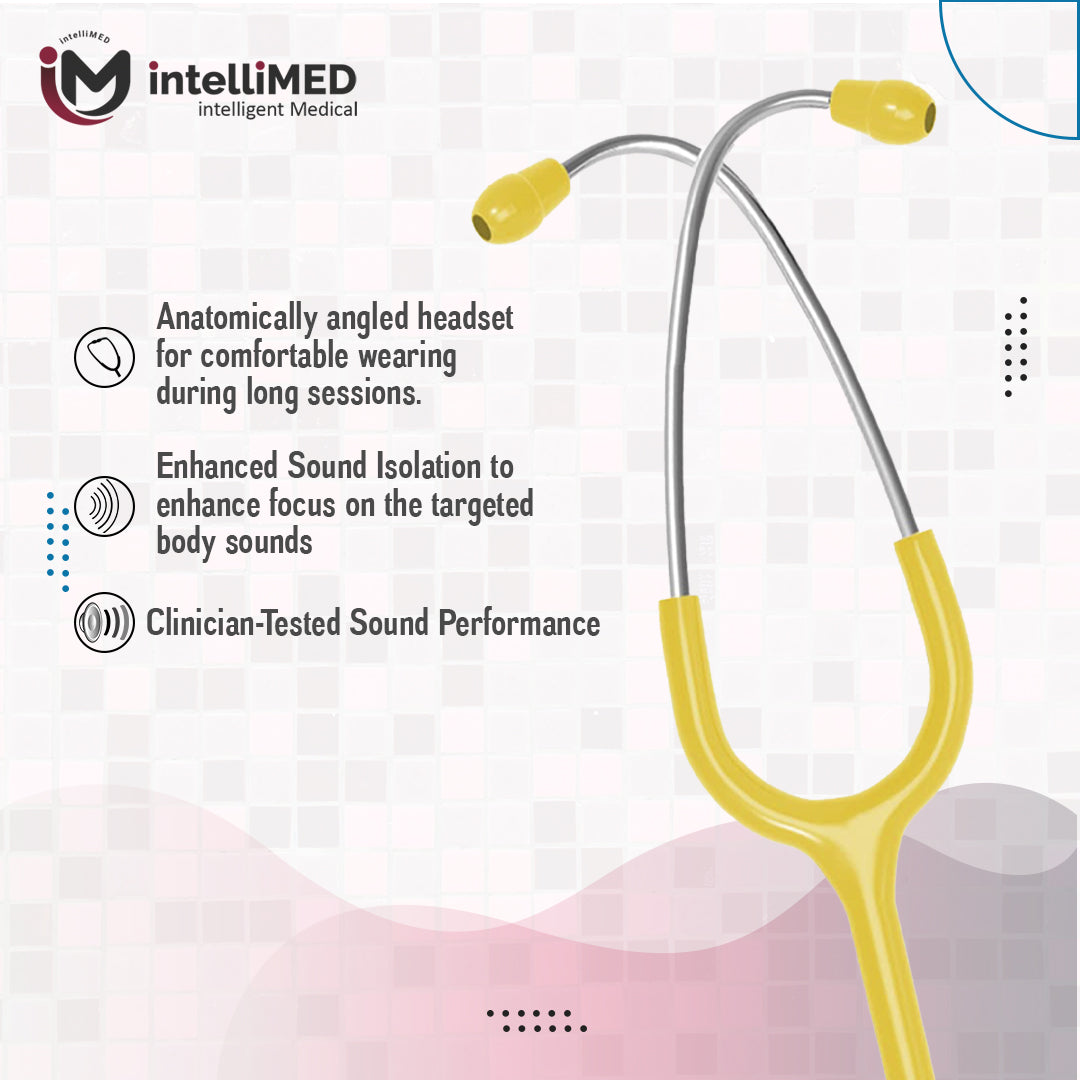 intelliMED Evolv Duo Stethoscope, Featherweight Stethoscope with Dynamic Acoustic Response, 1 Year Warranty