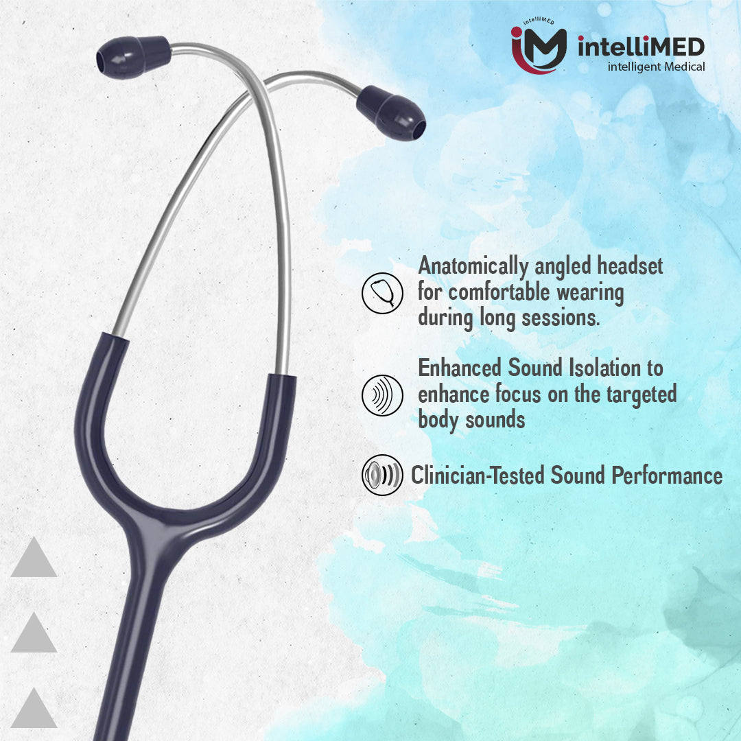 intelliMED Evolv Pediatric Stainless Steel Stethoscope, 1 Year Warranty