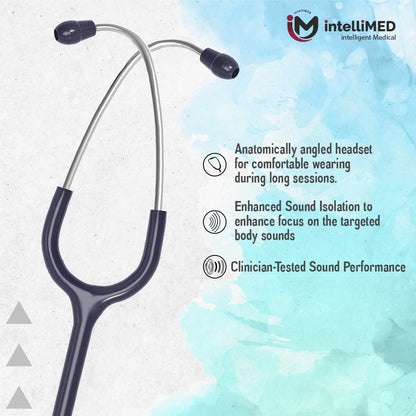intelliMED Evolv Pediatric Stainless Steel Stethoscope, 1 Year Warranty