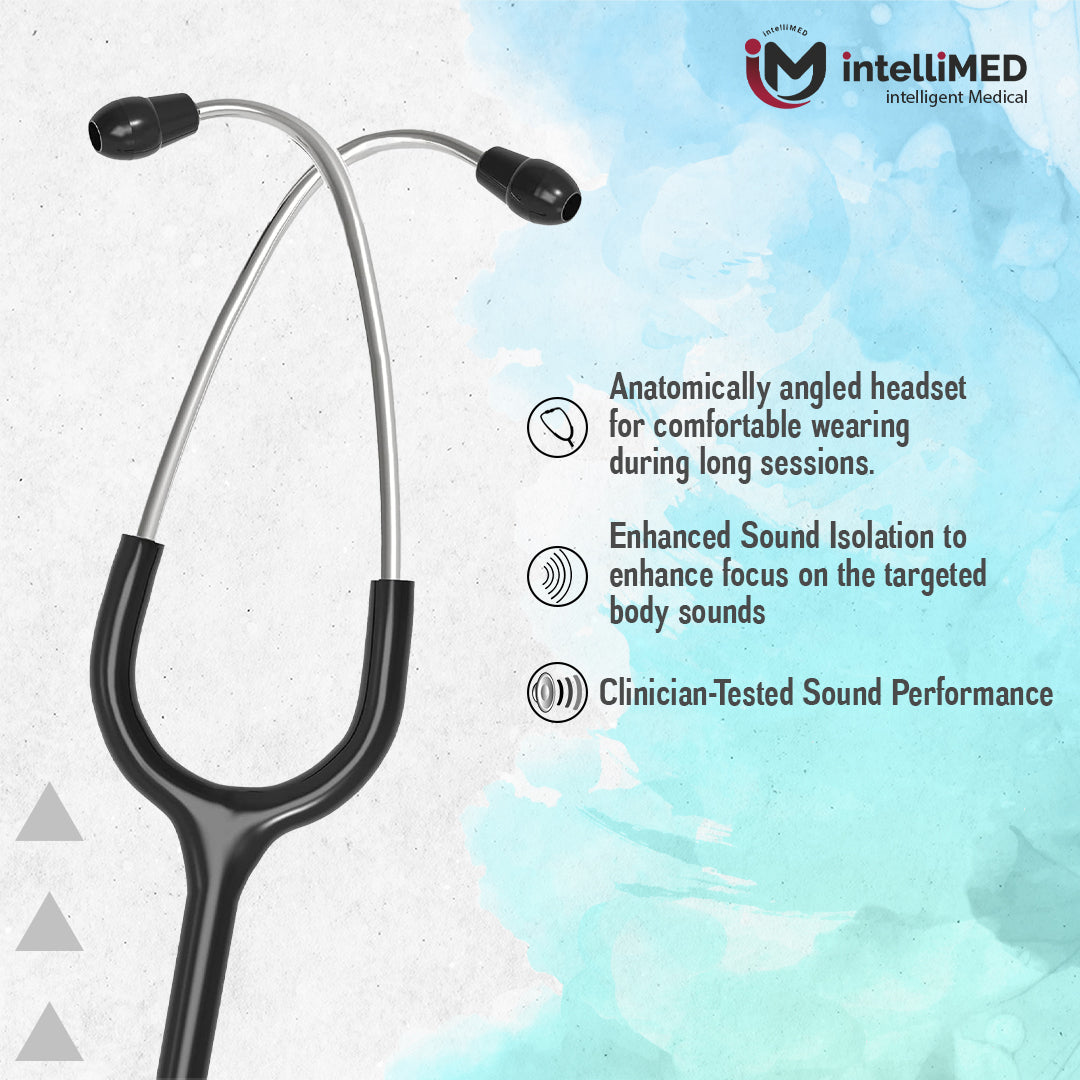 intelliMED Evolv Pediatric Stainless Steel Stethoscope, 1 Year Warranty