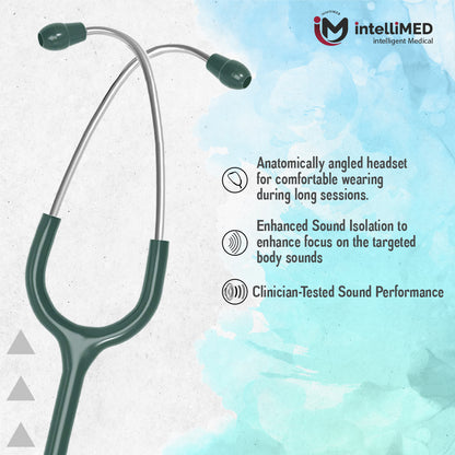 intelliMED Evolv Pediatric Stainless Steel Stethoscope, 1 Year Warranty