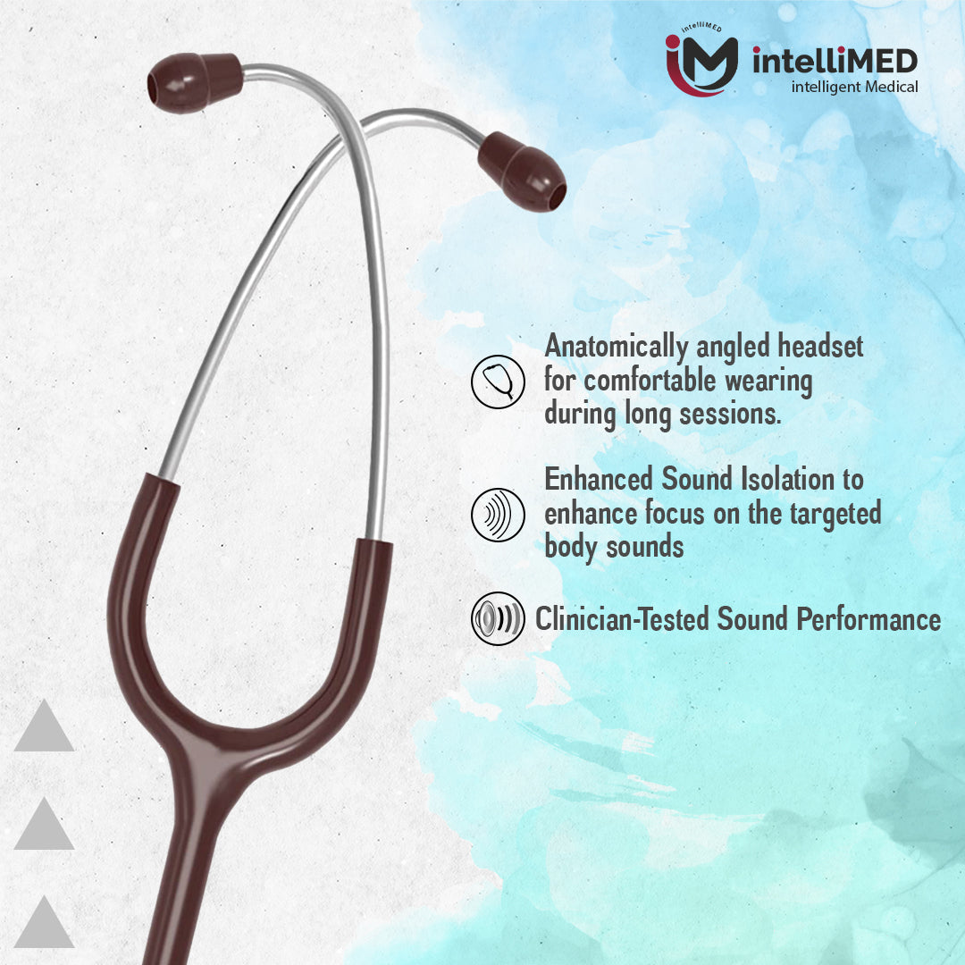 intelliMED Evolv Pediatric Stainless Steel Stethoscope, 1 Year Warranty