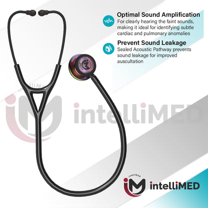 intelliMED ProCardio Stethoscope, Vibrant Rainbow Edition, Stethoscope with Refined sound, sensitivity & Clarity, 2 Years Warranty