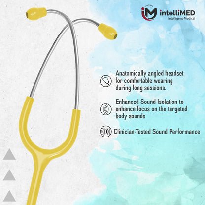 intelliMED Evolv Pediatric Stainless Steel Stethoscope, 1 Year Warranty