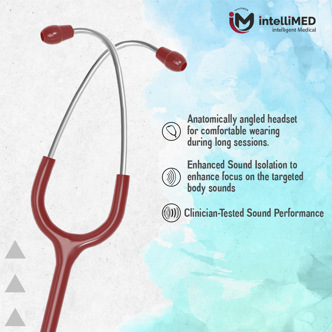 intelliMED Evolv Pediatric Stainless Steel Stethoscope, 1 Year Warranty