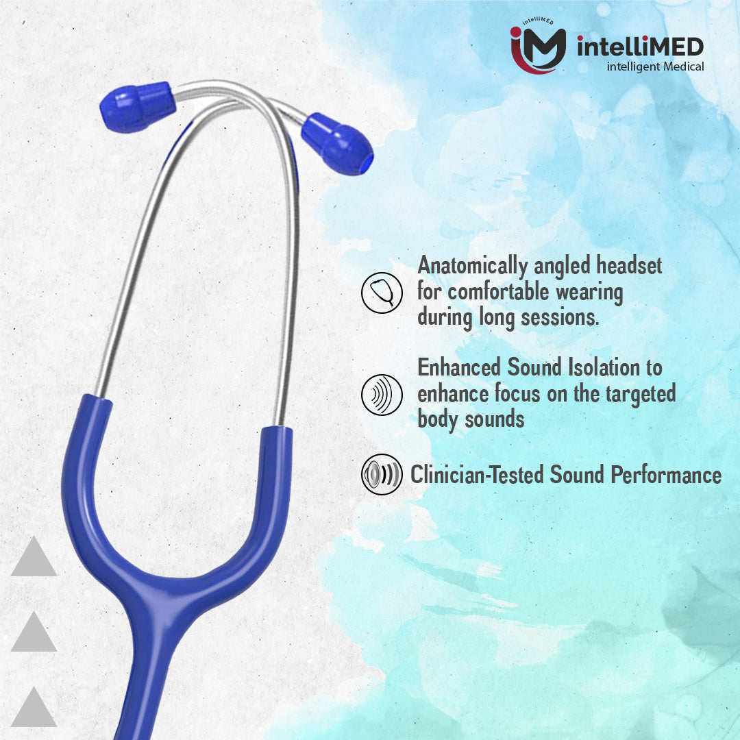 intelliMED Evolv Pediatric Stainless Steel Stethoscope, 1 Year Warranty