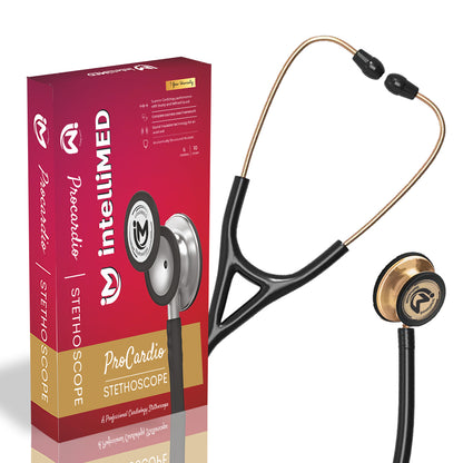 intelliMED ProCardio Stethoscope, Distinctive Copper Edition, Stethoscope with Refined sound, sensitivity & Clarity, 2 Years Warranty
